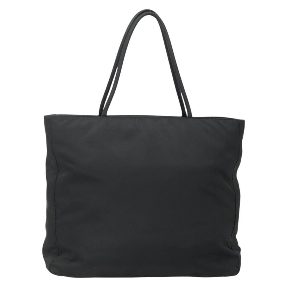PRADA Tote Bag Nylon Black Silver Auth ti3279 - Picture 2 of 16